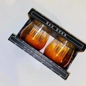 Rae Dunn Halloween wine cups